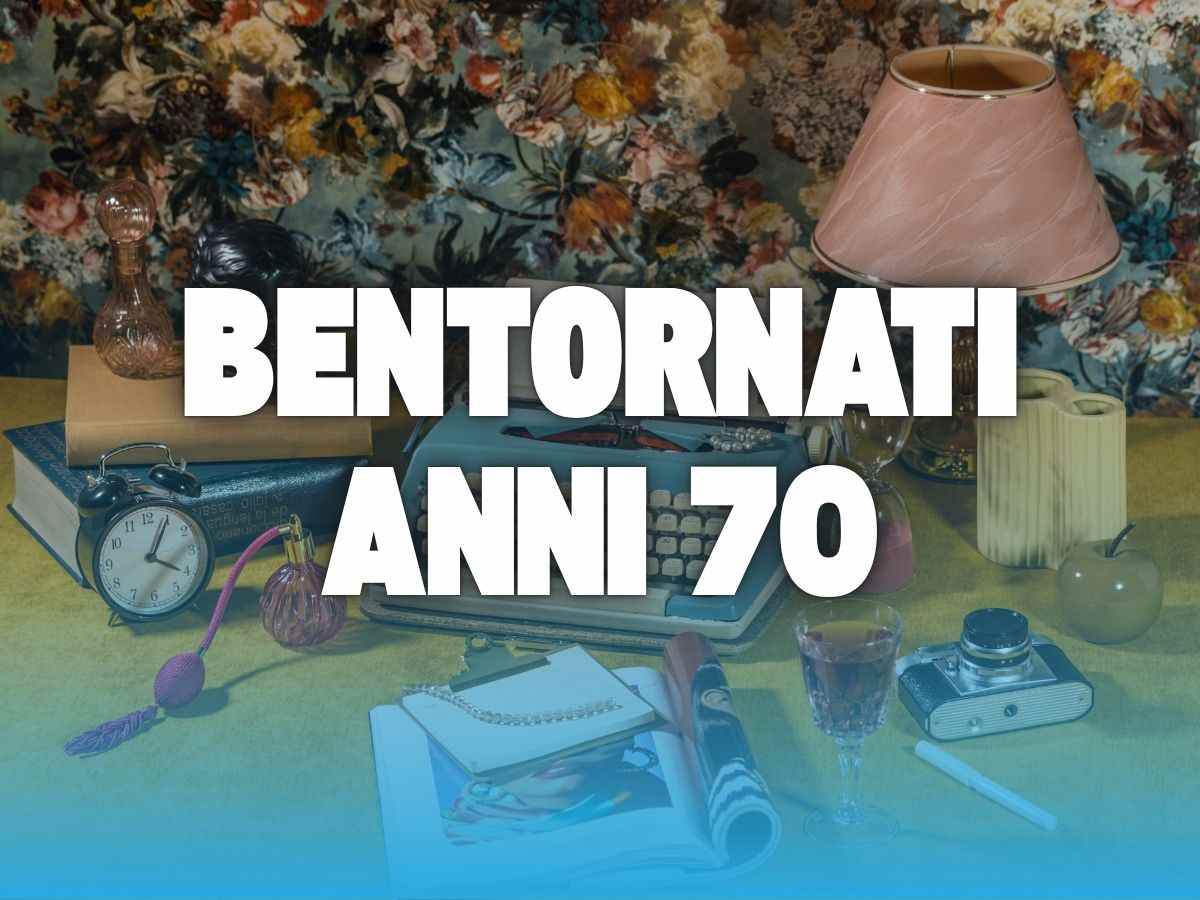 scritta bentornati anni 70