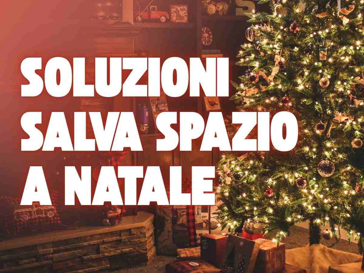 scritta soluzioni salva spazio a natale
