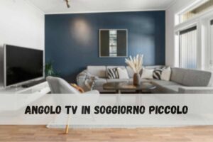 soggiorno di casa e scritta
