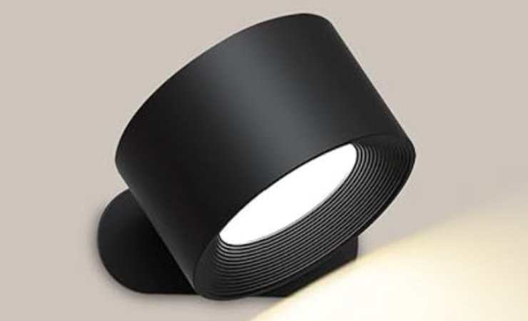 faretto nero adesivi con LED a batteria