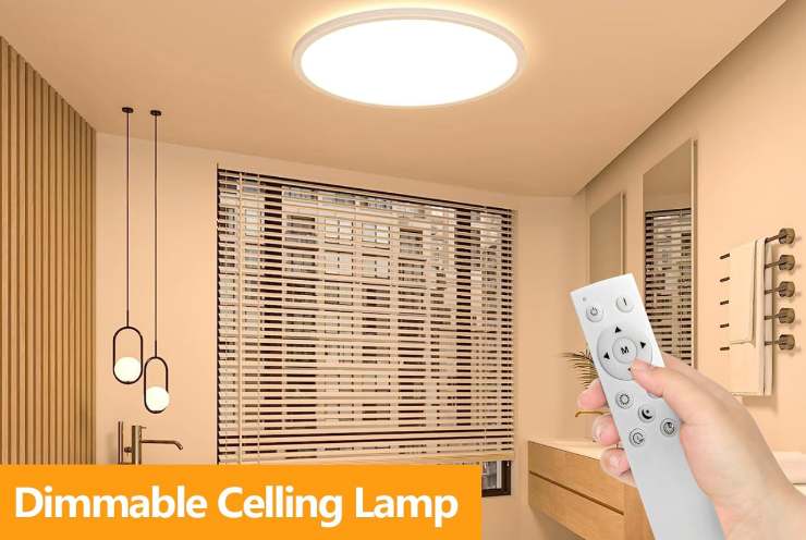 lampadario e telecomando