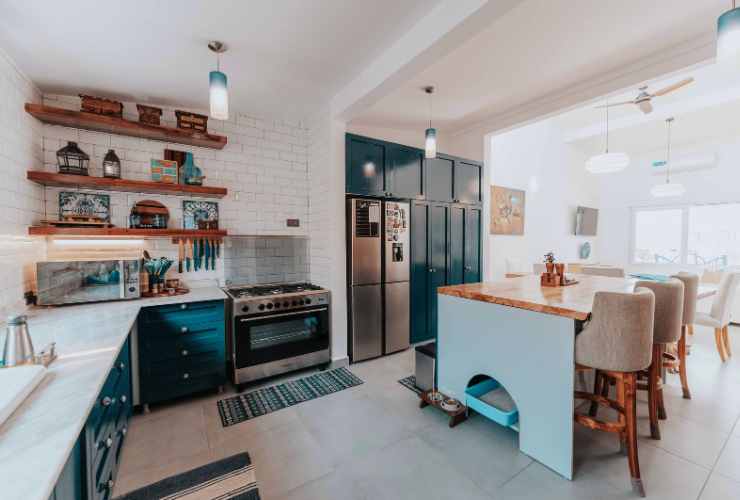 una cucina di casa